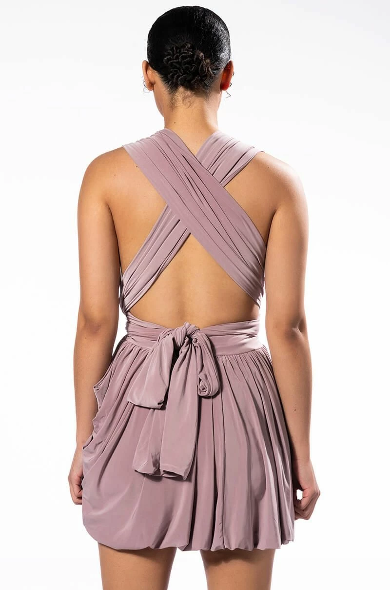 ABOUT TIME SLEEVELESS BUBBLE MULTI WAY MINI DRESS 12 ABOUT TIME SLEEVELESS BUBBLE MULTI WAY MINI DRESS - Image 10