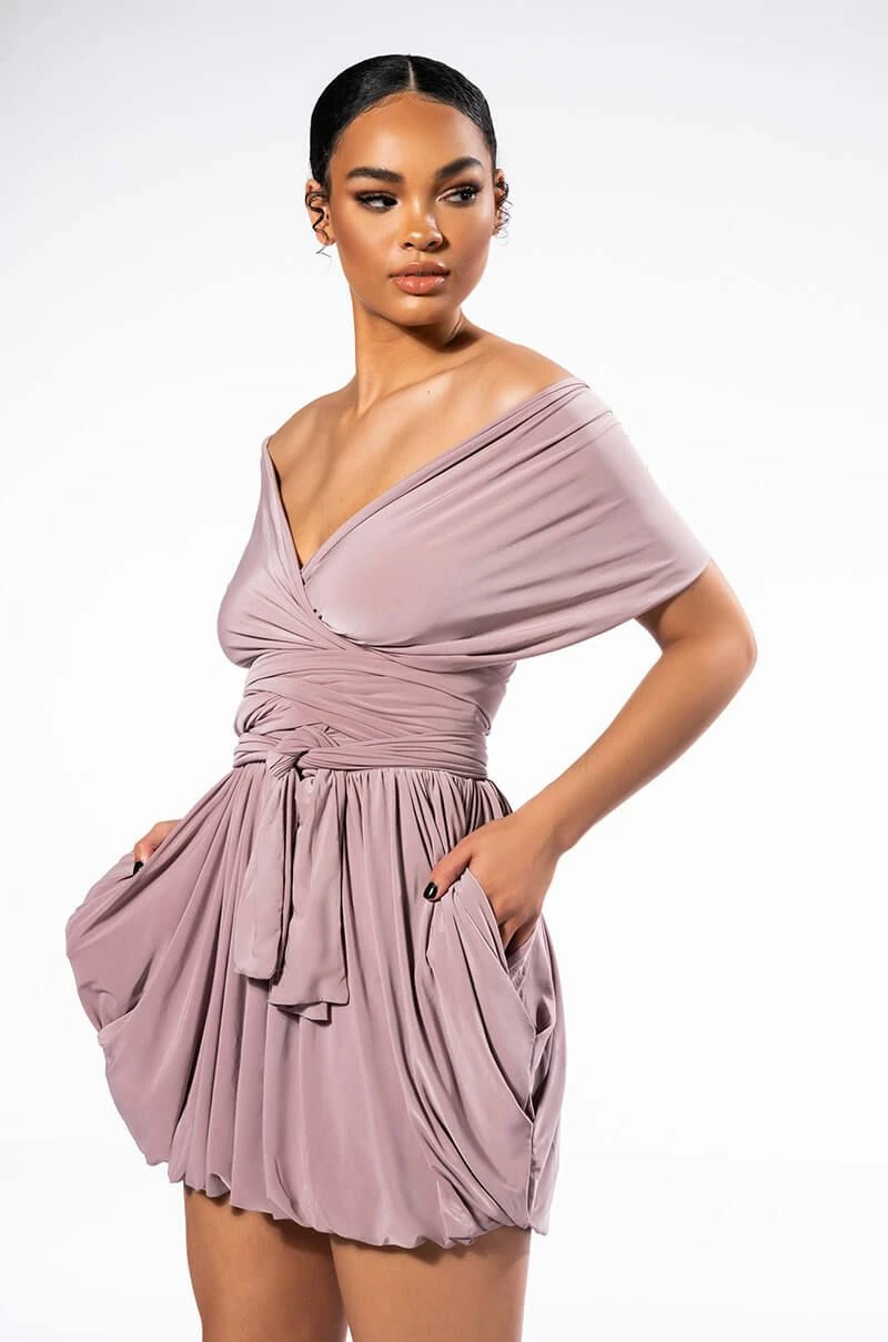 ABOUT TIME SLEEVELESS BUBBLE MULTI WAY MINI DRESS 5 ABOUT TIME SLEEVELESS BUBBLE MULTI WAY MINI DRESS - Image 3