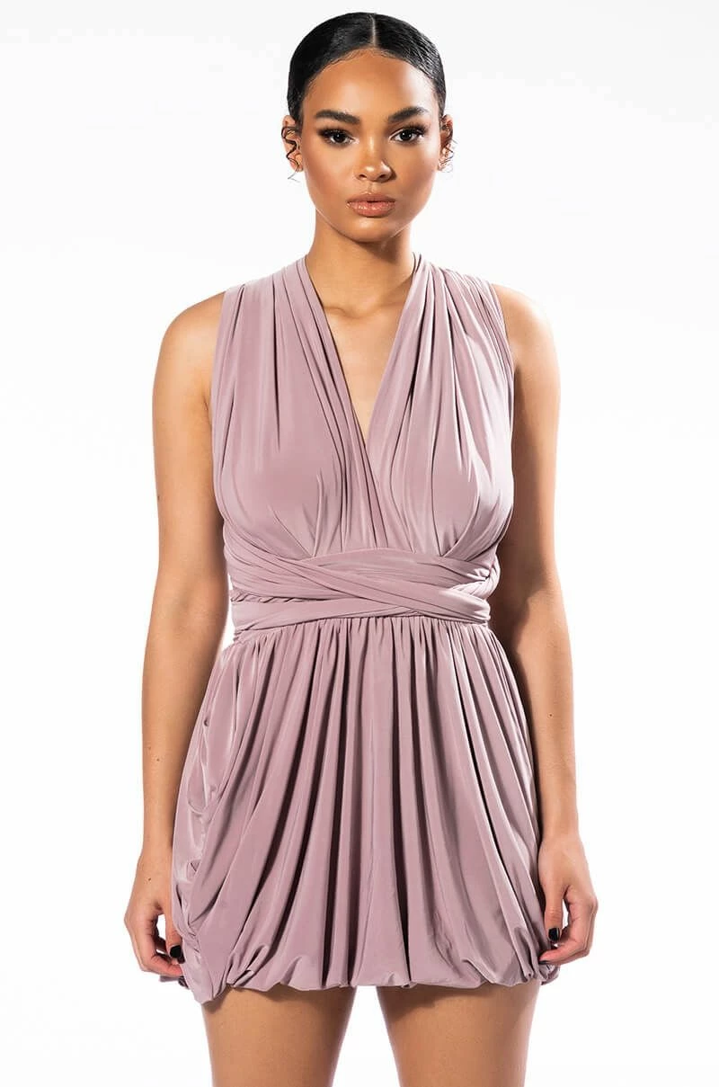 ABOUT TIME SLEEVELESS BUBBLE MULTI WAY MINI DRESS 10 ABOUT TIME SLEEVELESS BUBBLE MULTI WAY MINI DRESS - Image 8