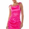 ADA RUCHED SLEEVELESS MINI DRESS