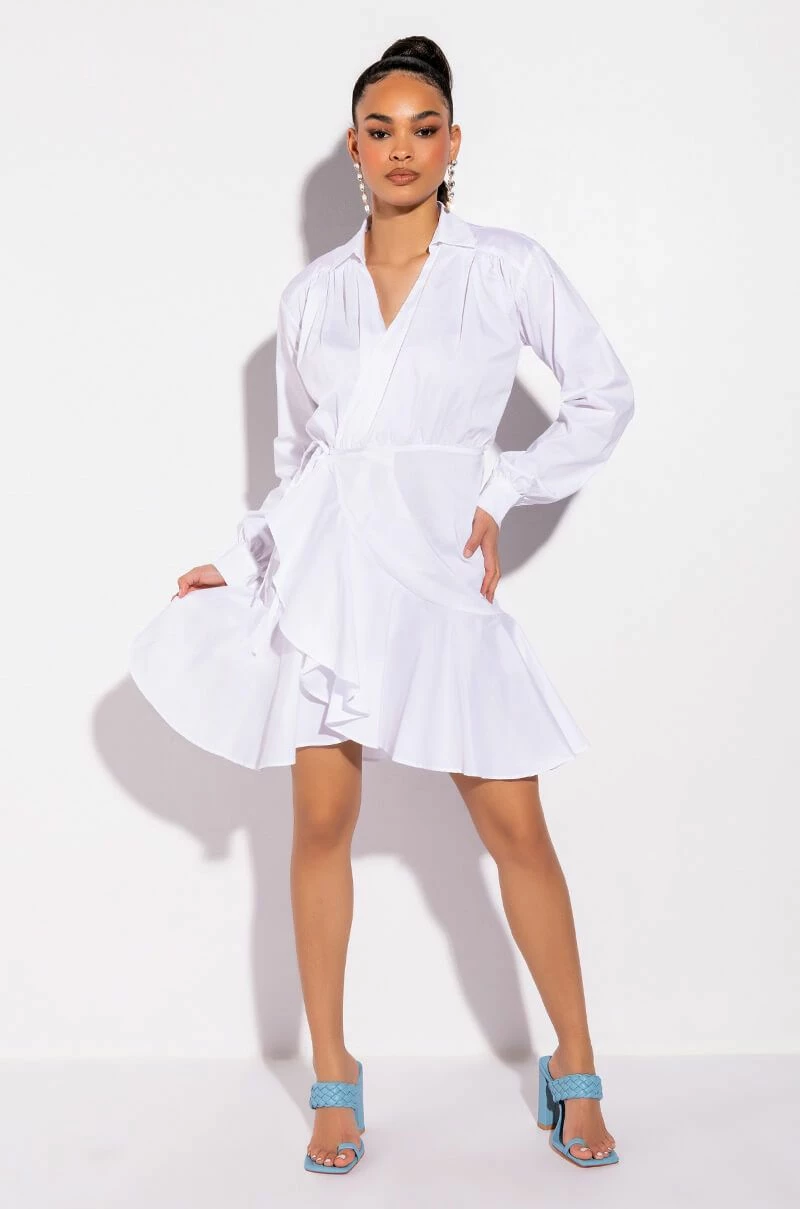 ADDICTED TO YOU WRAP FRONT MINI DRESS 4 ADDICTED TO YOU WRAP FRONT MINI DRESS - Image 2