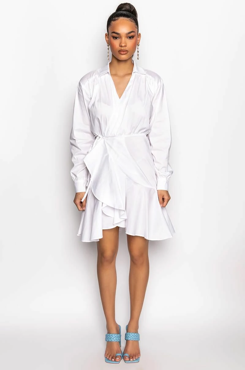 ADDICTED TO YOU WRAP FRONT MINI DRESS 9 ADDICTED TO YOU WRAP FRONT MINI DRESS - Image 7