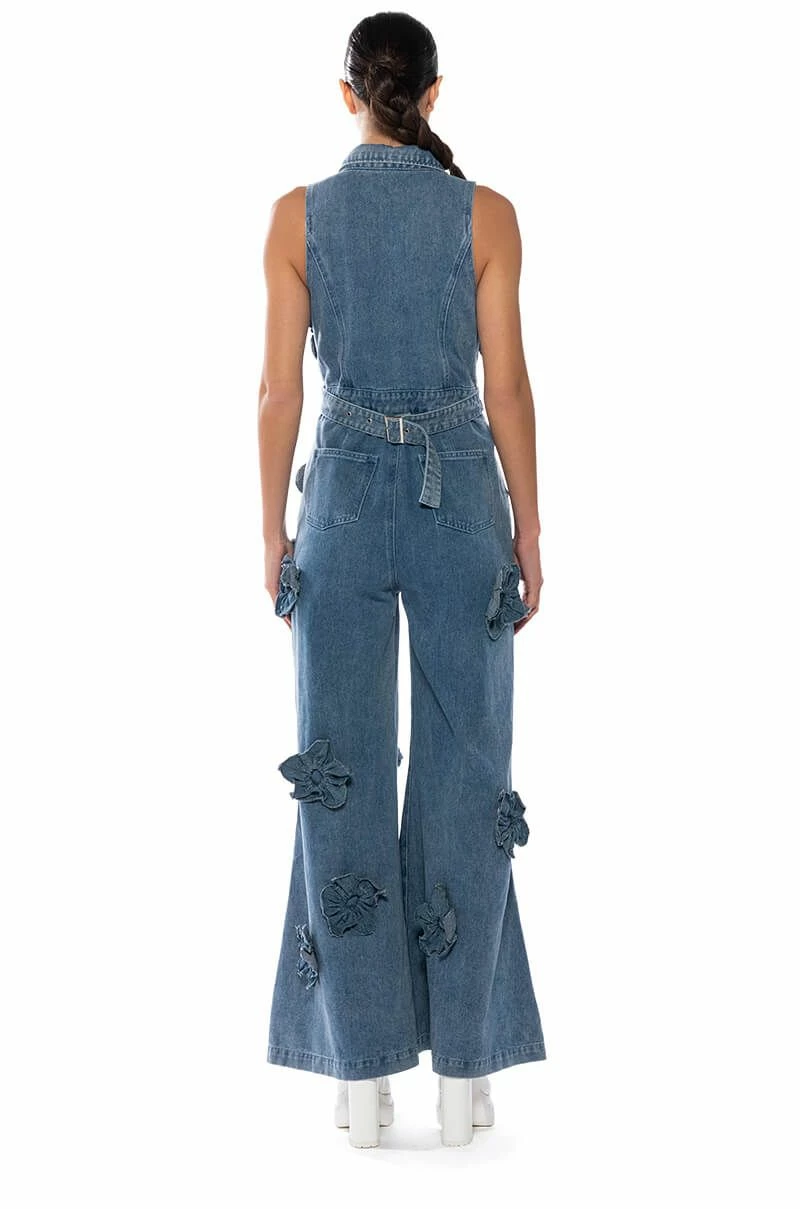AFTER THE STORM FLORAL DENIM JUMPSUIT 7 AFTER THE STORM FLORAL DENIM JUMPSUIT - Image 5