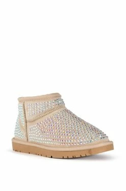 AKIRA FAIRYTALE BLING BOOTIE IN NUDE 9 AKIRA FAIRYTALE BLING BOOTIE IN NUDE -AKIRA Sales Shop akira fairytale bling bootie in nude tan 3 3