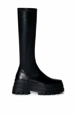 Alternative view of AZALEA WANG ARETHA STRETCH BOOT WITH 4 WAY STRETCH IN BLACK