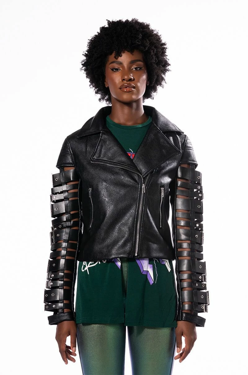 AZALEA WANG BUCKLE UP MOTO JACKET - Image 5