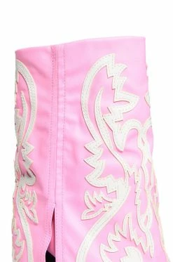 AZALEA WANG ESPERANZA WESTERN BOOTIE IN LIGHT PINK -AKIRA Sales Shop azalea wang esperanza western bootie in light pink pink 5 5