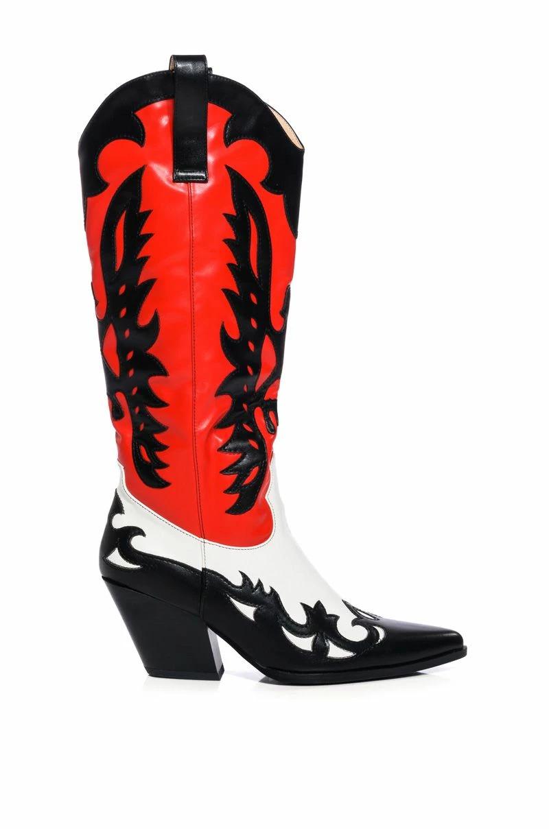 AZALEA WANG GFORCE MULTI COLORED WESTERN BOOT - Image 2