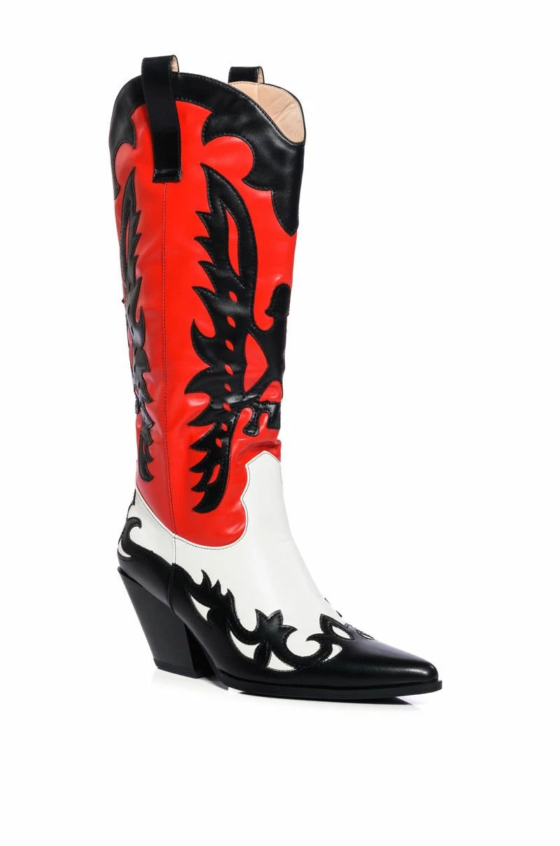AZALEA WANG GFORCE MULTI COLORED WESTERN BOOT - Image 3