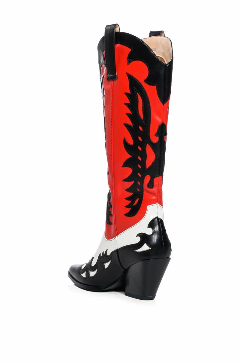 AZALEA WANG GFORCE MULTI COLORED WESTERN BOOT - Image 4