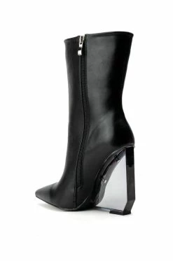 AZALEA WANG LAVISH RHINESTONE WEDGE BOOTIE IN BLACK -AKIRA Sales Shop azalea wang lavish rhinestone wedge bootie in black black 4 4