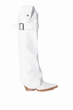 AZALEA WANG MATTY 2 IN 1 BOOT IN WHITE -AKIRA Sales Shop azalea wang matty 2 in 1 boot in white white 4 4