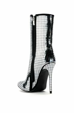 AZALEA WANG MONTROSE STILETTO BOOTIE IN SILVER -AKIRA Sales Shop azalea wang montrose stiletto bootie in silver silver 4 4