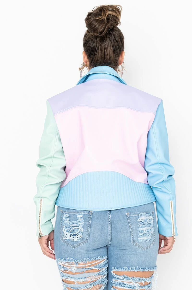 PASTEL DREAMS MOTO JACKET - Image 5