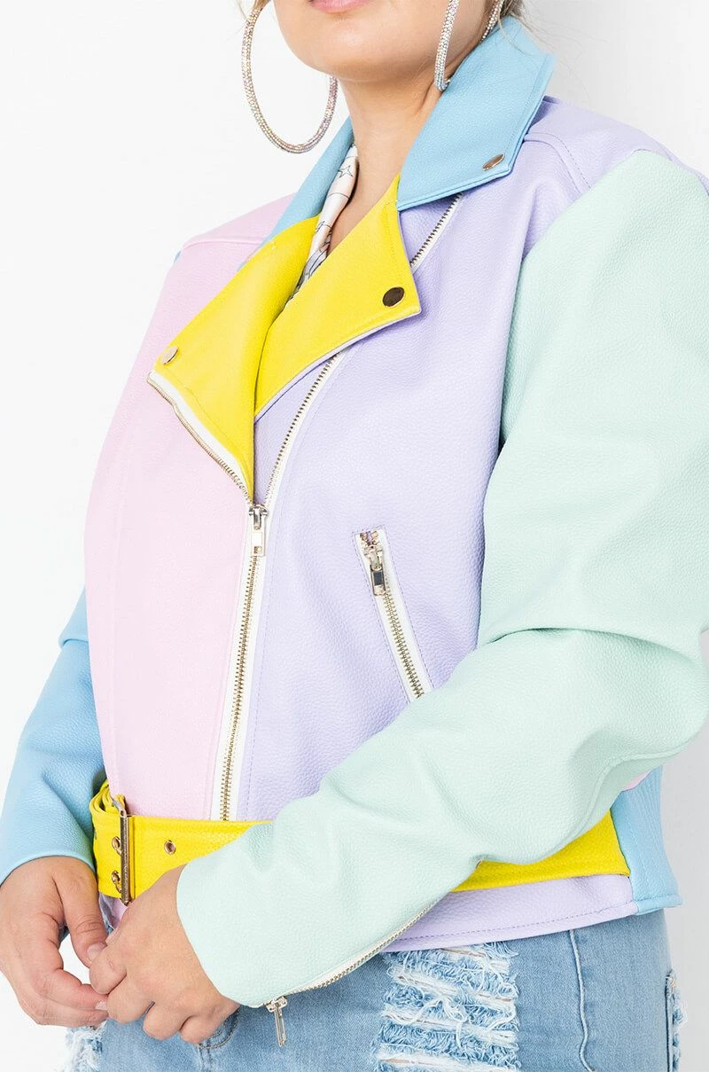 PASTEL DREAMS MOTO JACKET - Image 6