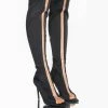 AZALEA WANG SHEER LUCK STILETTO BOOT IN BLACK 2 AZALEA WANG SHEER LUCK STILETTO BOOT IN BLACK -AKIRA Sales Shop azalea wang sheer luck stiletto boot in black black 1 1