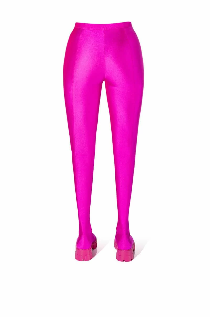 AZALEA WANG STAR STRETCH FLATFORM PANT BOOT IN FUCHSIA - Image 3