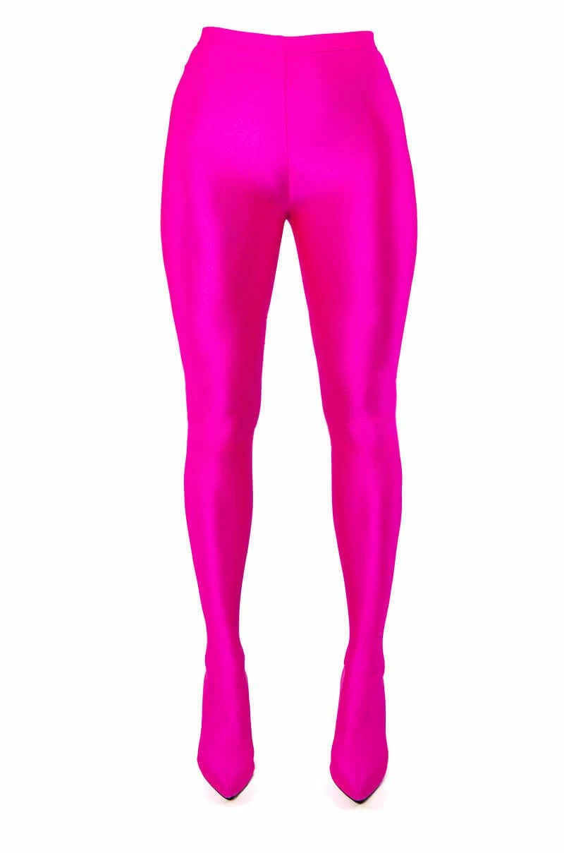AZALEA WANG STAR STRETCH STILETTO PANT BOOT IN FUCHSIA - Image 8