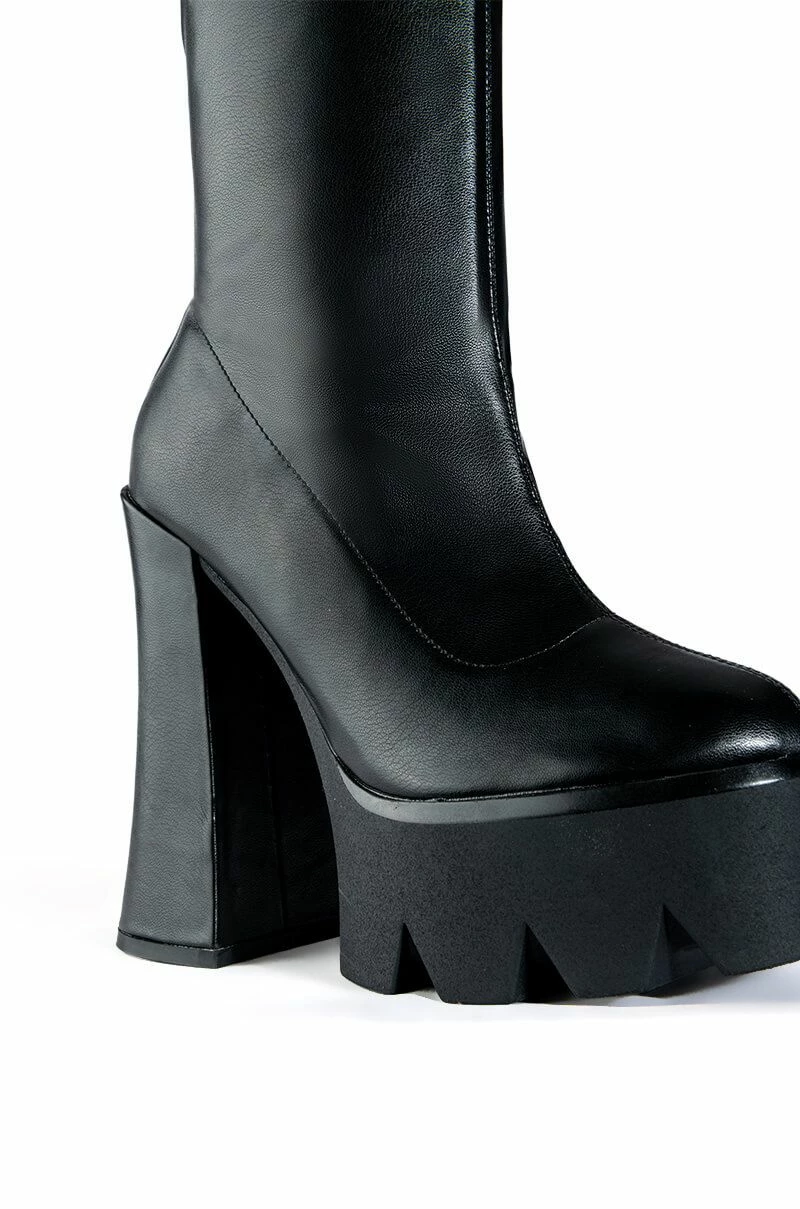 AZALEA WANG TATI CHUNKY BOOT IN BLACK 7 AZALEA WANG TATI CHUNKY BOOT IN BLACK - Image 5