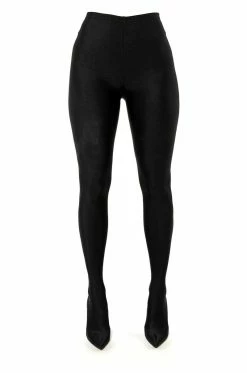 AZALEA WANG STAR STRETCH STILETTO PANT BOOT IN BLACK