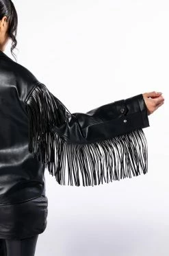 AZALEA WANG THE BOYFRIEND COWGIRL PU MOTO JACKET -AKIRA Sales Shop azalea wang the boyfriend cowgirl pu moto jacket black 7 7