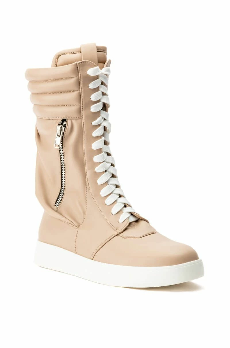 AZALEA WANG TONY MID CALF SNEAKER IN BONE 5 AZALEA WANG TONY MID CALF SNEAKER IN BONE - Image 3