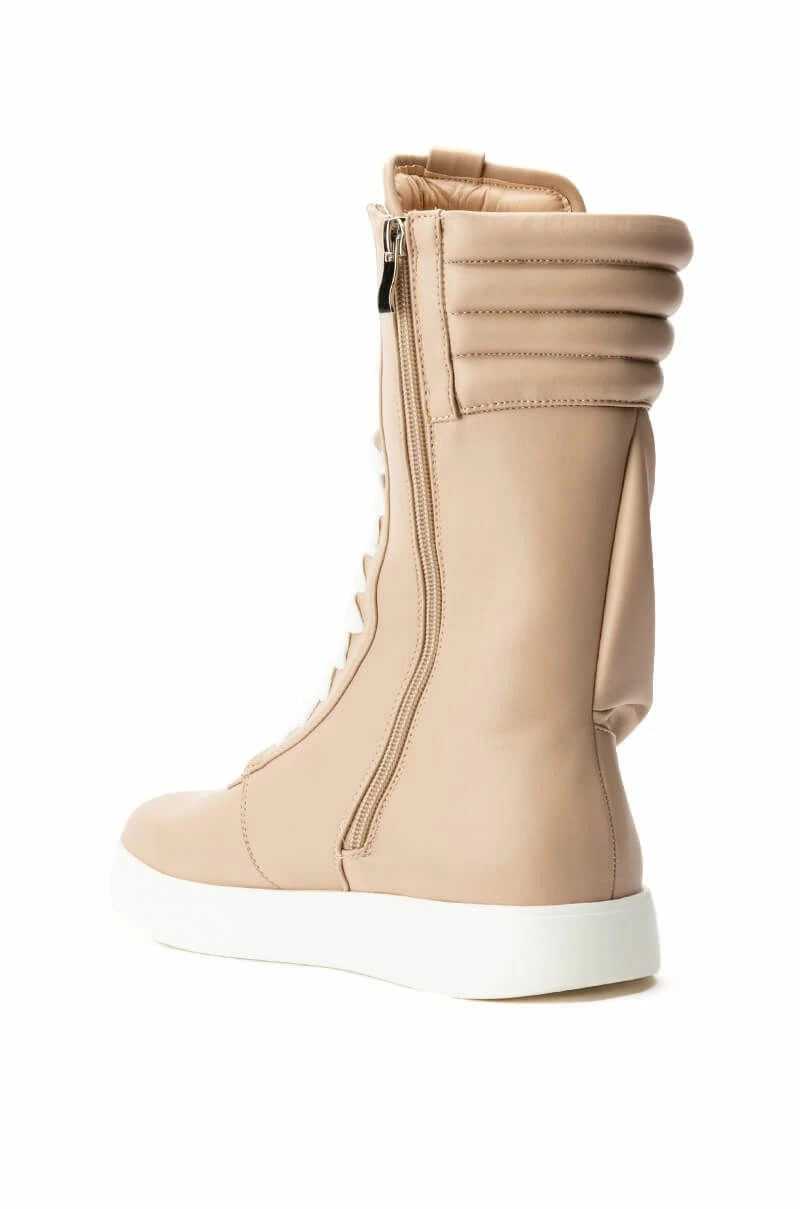 AZALEA WANG TONY MID CALF SNEAKER IN BONE 6 AZALEA WANG TONY MID CALF SNEAKER IN BONE - Image 4