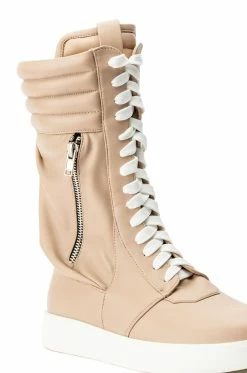 AZALEA WANG TONY MID CALF SNEAKER IN BONE 11 AZALEA WANG TONY MID CALF SNEAKER IN BONE -AKIRA Sales Shop azalea wang throw it back mid calf flat sneaker in bone bone 5 5