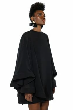 BAD ROMANCE RELAXED DRAPE MINI DRESS 15 BAD ROMANCE RELAXED DRAPE MINI DRESS -AKIRA Sales Shop bad romance relaxed drape mini dress black 4 4