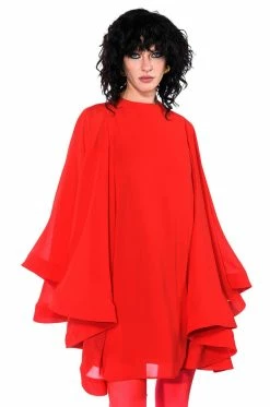 BAD ROMANCE RELAXED DRAPE MINI DRESS -AKIRA Sales Shop bad romance relaxed drape mini dress red 8 8