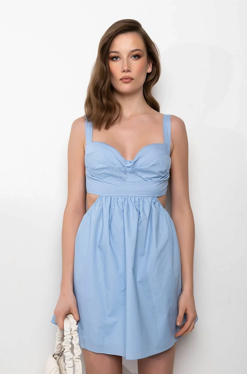 BELIEVE ME OPEN BACK MINI DRESS - Image 3