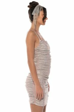 BETTER THAN EVER SLEEVELESS RHINESTONE MINI DRESS 9 BETTER THAN EVER SLEEVELESS RHINESTONE MINI DRESS -AKIRA Sales Shop better than ever sleeveless rhinestone mini dress light pink 3 3