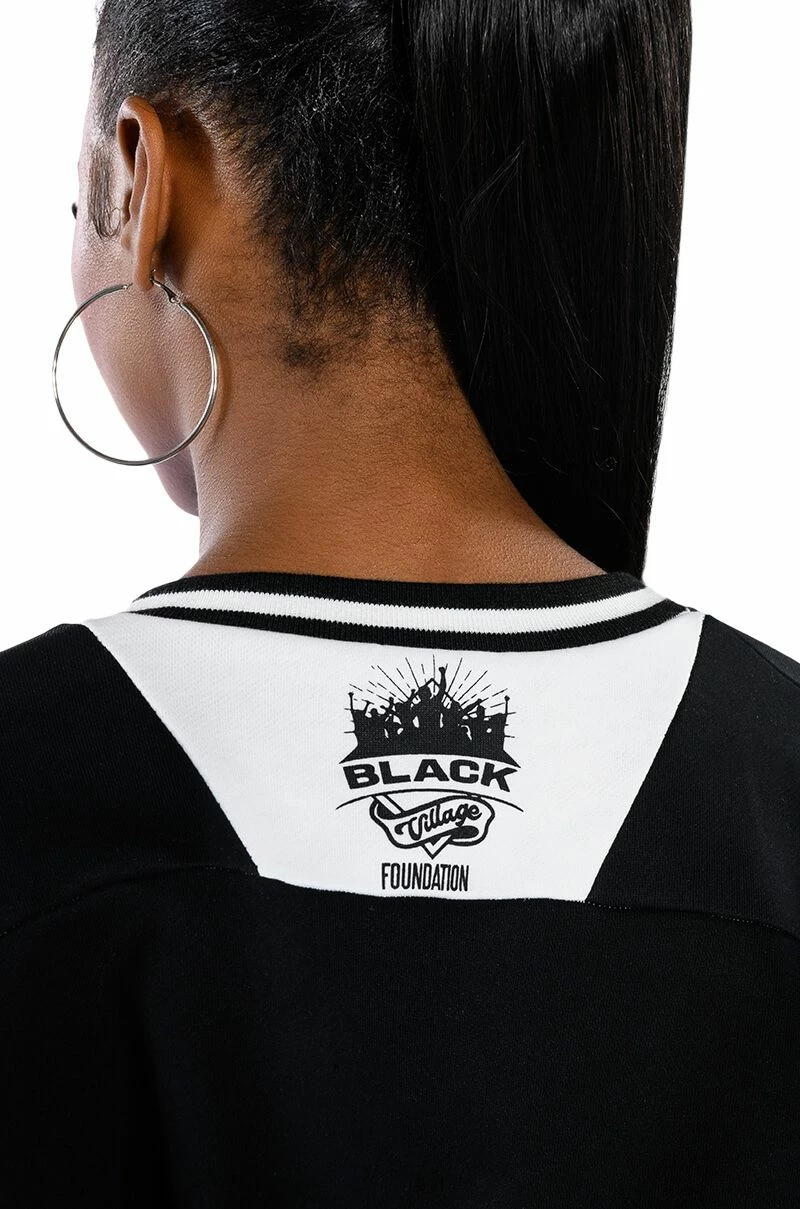 BLACK VILLAGE FOUNDATION OVERSIZED SWEATSHIRT DRESS - Image 7