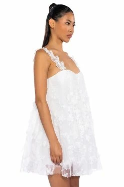 BUTTERFLY KISSES MINI DRESS -AKIRA Sales Shop butterfly kisses mini dress white 2 2 c1