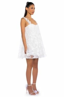 BUTTERFLY KISSES MINI DRESS -AKIRA Sales Shop butterfly kisses mini dress white 4 4 c1