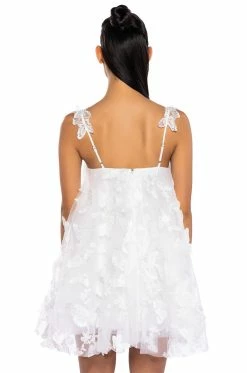 BUTTERFLY KISSES MINI DRESS -AKIRA Sales Shop butterfly kisses mini dress white 6 6 c1