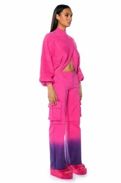 CANDY DREAMS RELAXED CARGO JEANS 13 CANDY DREAMS RELAXED CARGO JEANS -AKIRA Sales Shop candy dreams relaxed cargo jeans pink multi 4 4