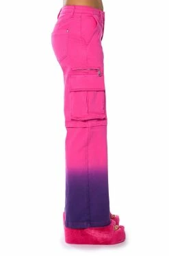 CANDY DREAMS RELAXED CARGO JEANS 15 CANDY DREAMS RELAXED CARGO JEANS -AKIRA Sales Shop candy dreams relaxed cargo jeans pink multi 6 6