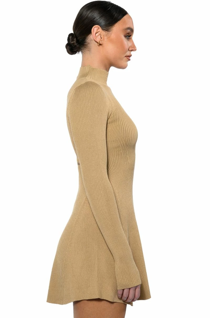 JACIE MOCK COLLAR KNIT MINI DRESS 3 JACIE MOCK COLLAR KNIT MINI DRESS
