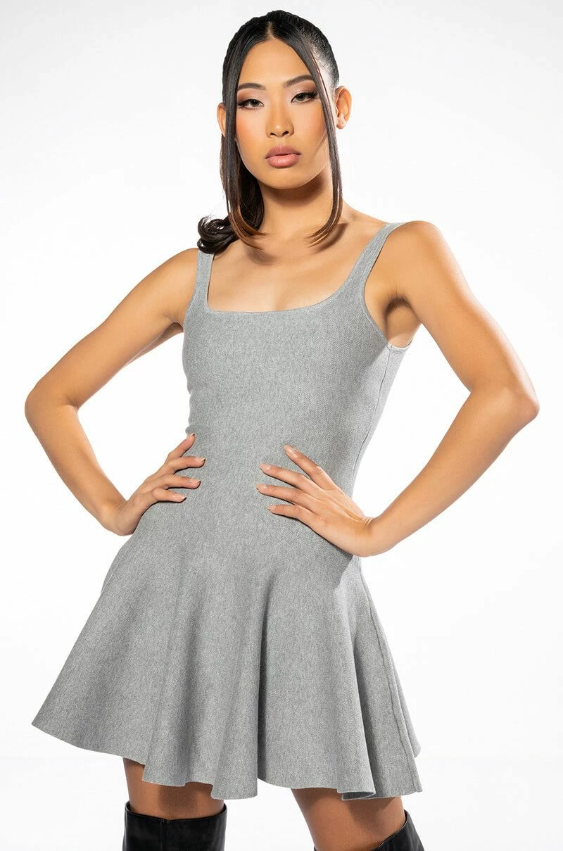 CAUGHT UP FIT AND FLARE MINI DRESS 3 CAUGHT UP FIT AND FLARE MINI DRESS
