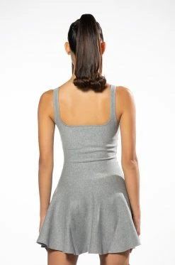 CAUGHT UP FIT AND FLARE MINI DRESS 16 CAUGHT UP FIT AND FLARE MINI DRESS -AKIRA Sales Shop caught up fit and flare mini dress heather grey 7 7