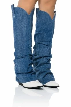 SOMETHING A LITTLE DIFFERENT DENIM COWBOY BOOT