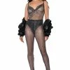 COWL NECK RHINESTONE MESH JUMPSUIT -AKIRA Sales Shop cowl neck rhinestone mesh jumpsuit black 1 1