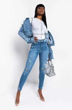 DETAILS MAKE PERFECTION HIGH RISE SKINNY JEANS