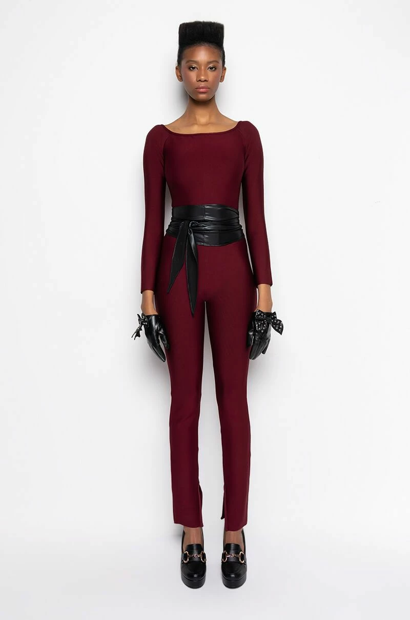 DOES WHAT SHE WANTS BANDAGE JUMPSUIT - Image 4