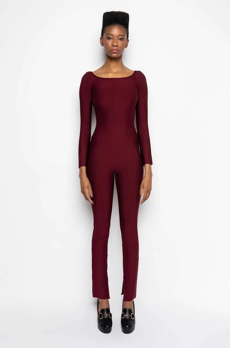 DOES WHAT SHE WANTS BANDAGE JUMPSUIT - Image 5