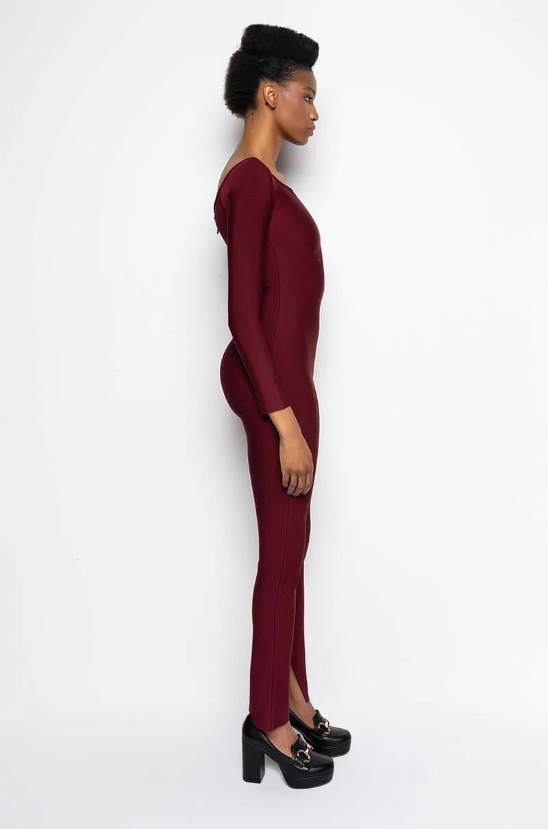 DOES WHAT SHE WANTS BANDAGE JUMPSUIT - Image 6