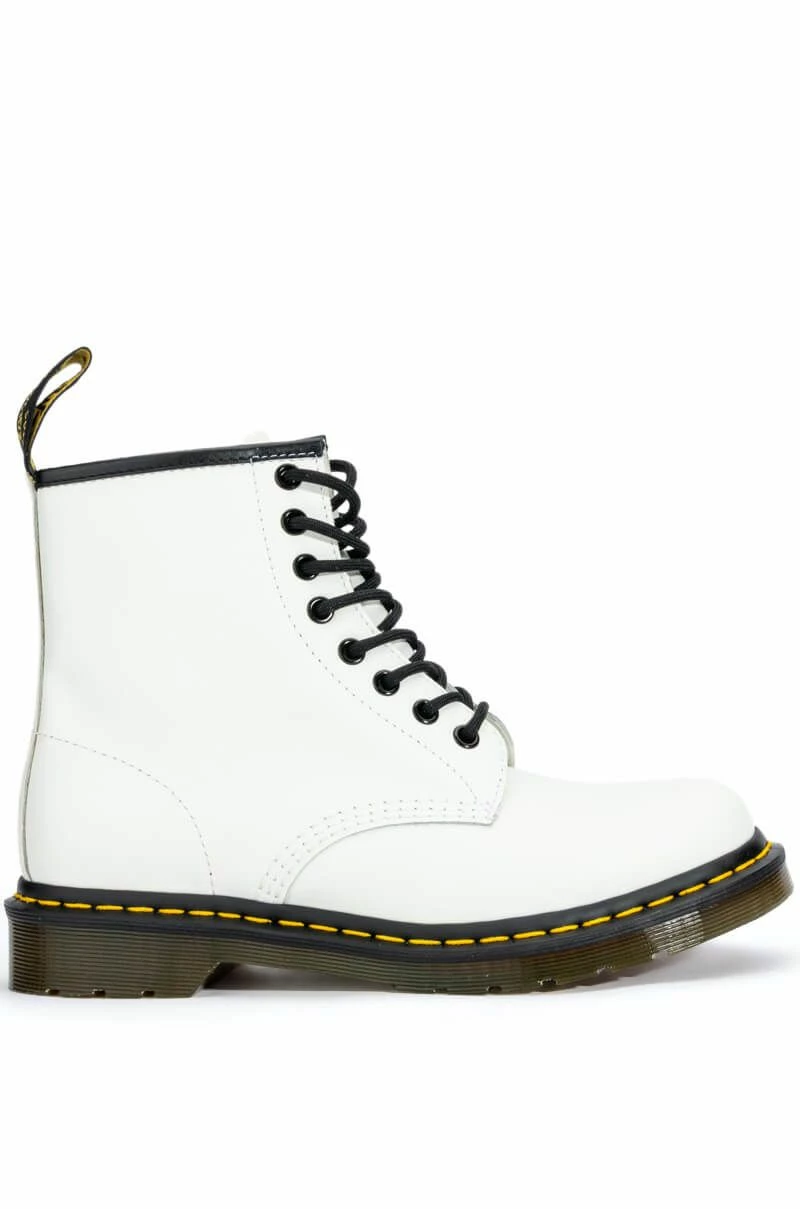 DR. MARTENS 1460 SMOOTH WHITE BOOTIES - Image 2