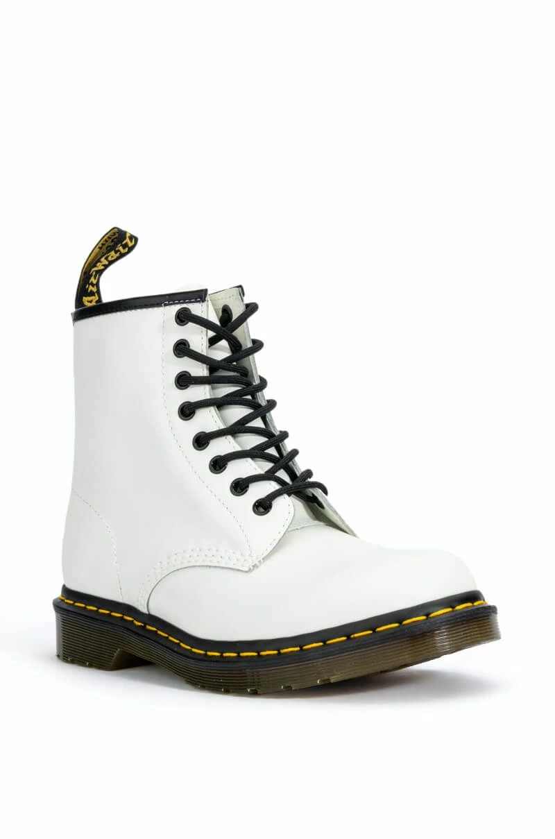 DR. MARTENS 1460 SMOOTH WHITE BOOTIES - Image 3