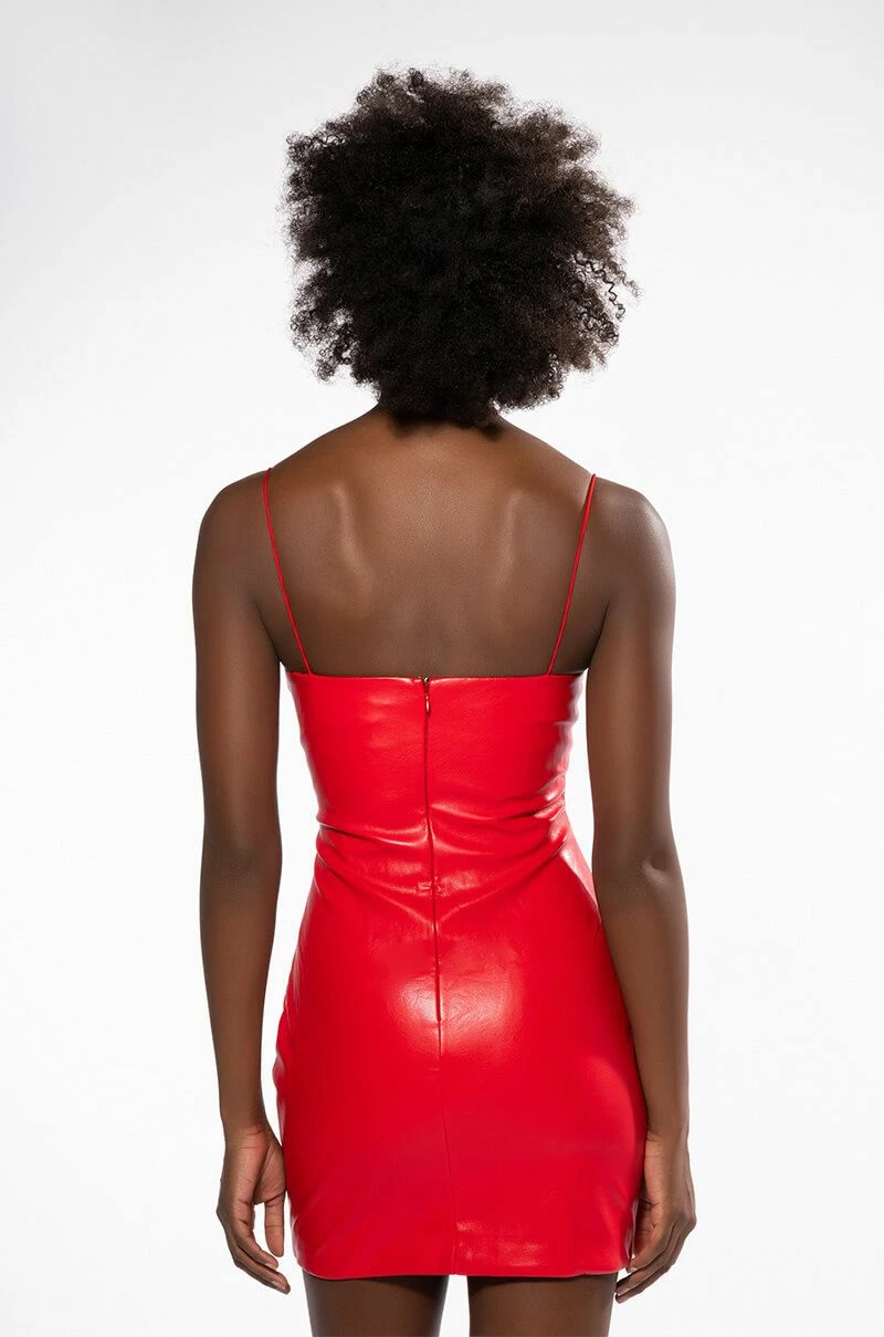 EVERLIE EVERY NIGHT MINI DRESS IN RED 7 EVERLIE EVERY NIGHT MINI DRESS IN RED - Image 5